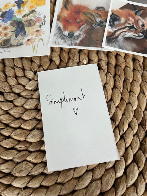 Cartes "petits mots"