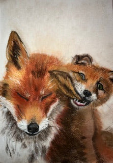 Allez Maman bon...d'accord, Renarde et son renardeau (Vulpes vulpes)