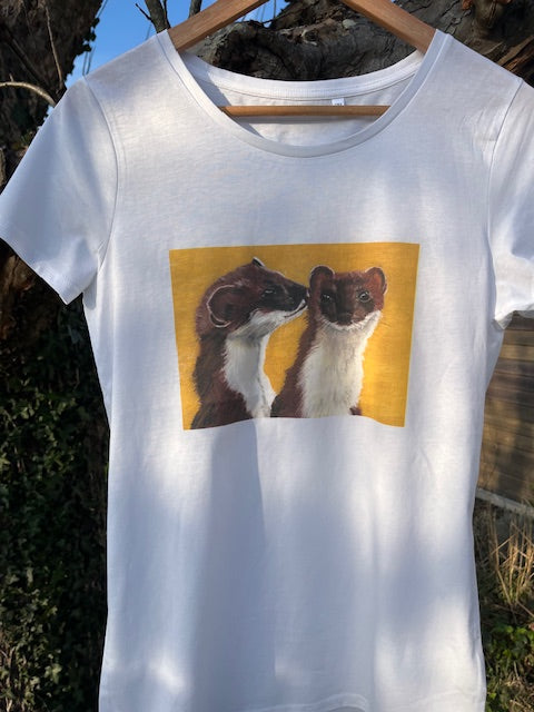 Tee shirt FEMME Je t'aime, Fouines (Martes foina)