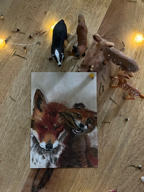 Allez Maman bon...d'accord, Renarde et son renardeau (Vulpes vulpes)