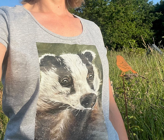 Tee shirt femme Nayati ,Blairelle (Meles meles)