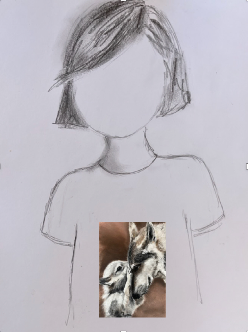 Tee shirt FEMME Maman, Louve et son louveteau (Canis lupus)