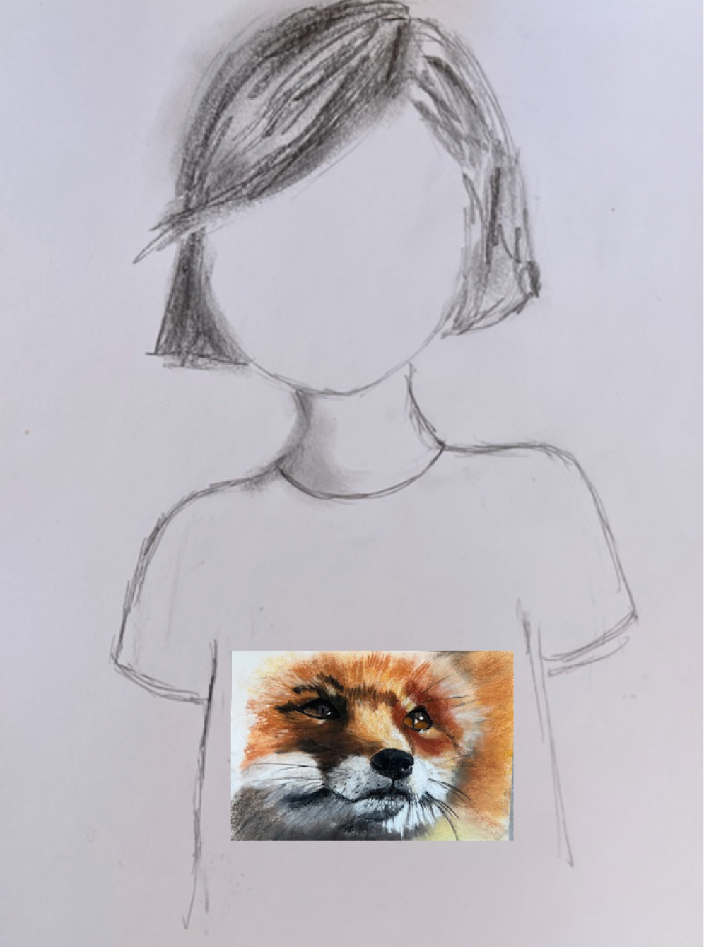 Tee shirt FEMME Pax, Renard ( Vulpes vulpes)