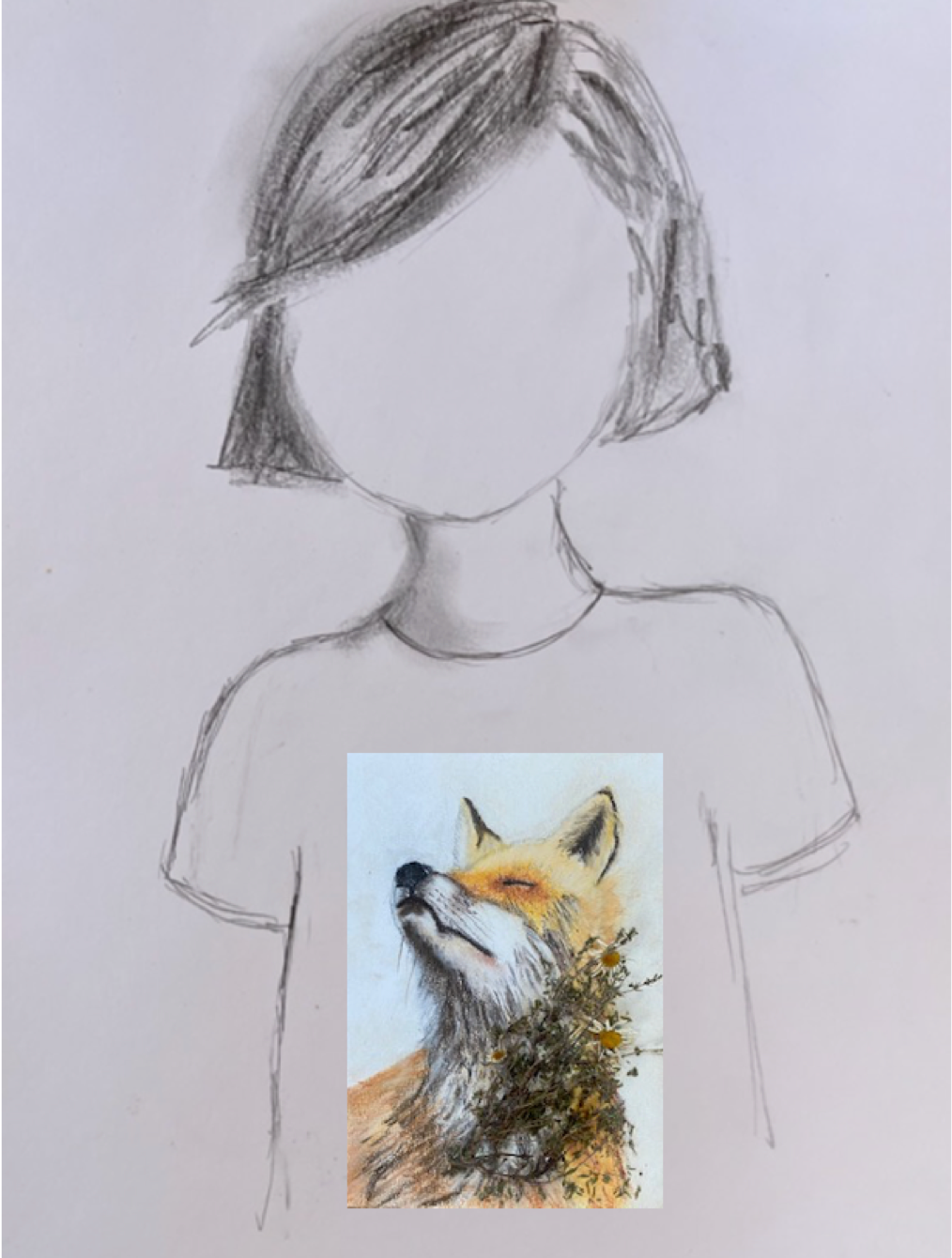 Tee shirt FEMME Sentir le soleil te réchauffer, Renard (Vulpes vulpes)